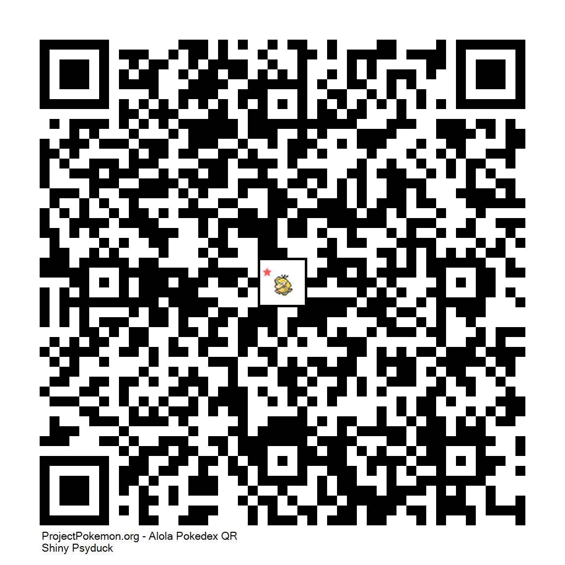 Cdigo QR de Psyduck variocolor